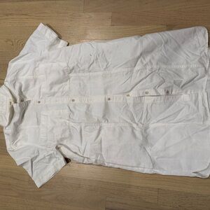 Madewell Crisp White Short Sleeve Shirt / Skirt
